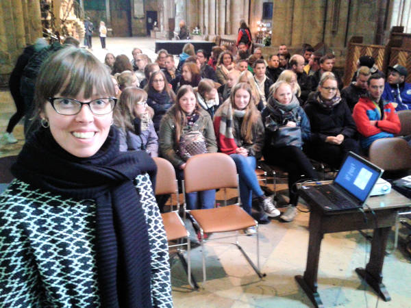 Schüler in der Durham Cathedral